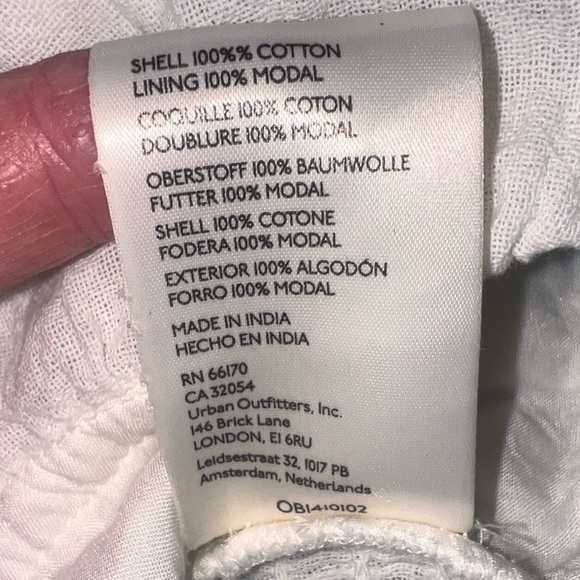 EUC Free People Chloe Puff Sleeve Blouse Long Sleeve Cropped Off-White Medium - Picture 13 of 13